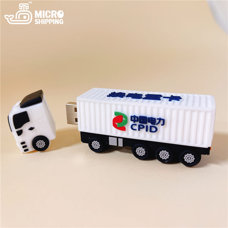 Customization PVC USB flash drive Zhongguodianli Container truck USB drive Exquisite packaging(图4)
