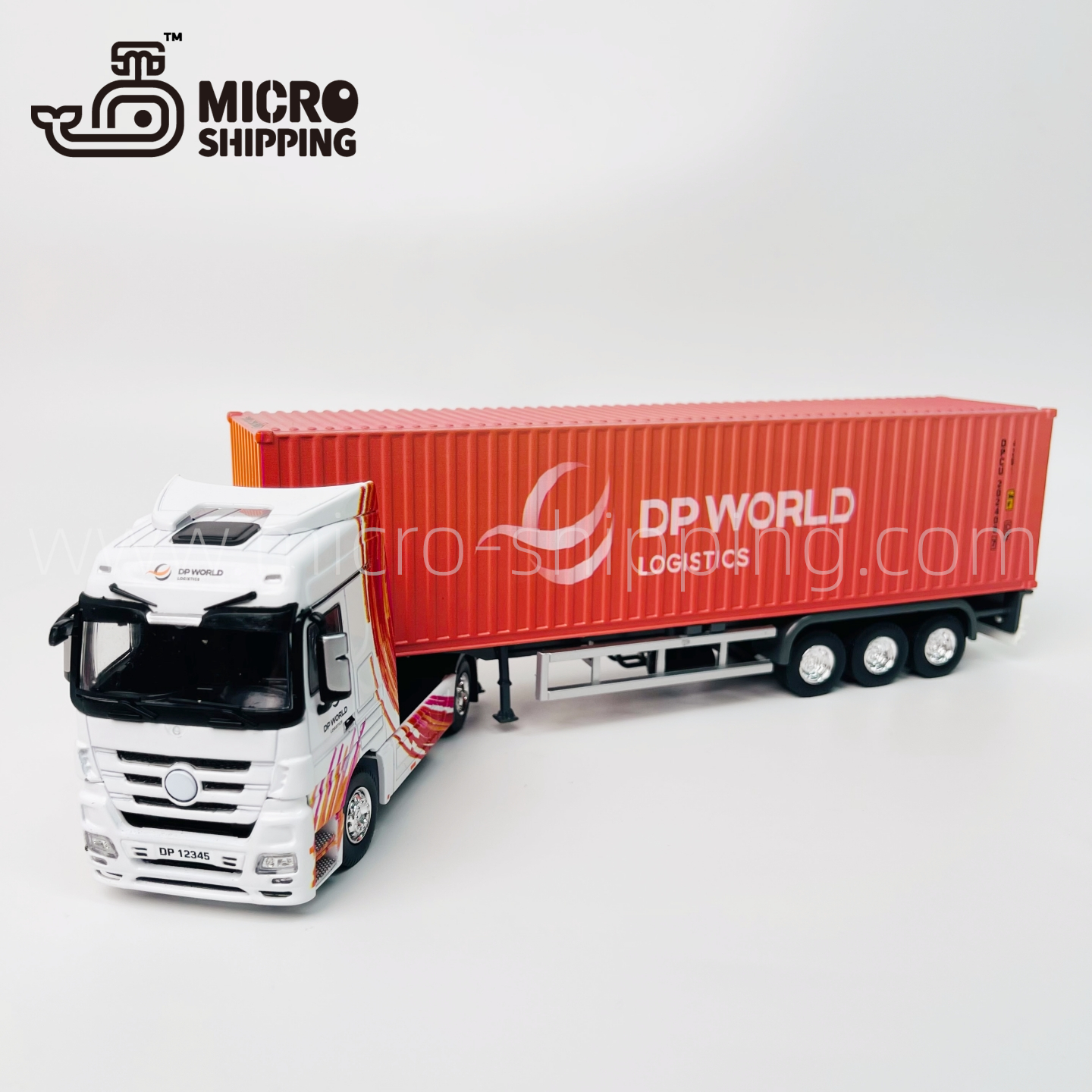 1:50 DP WORLD ORANGE LOGISTIC ALLOY TRUCK MODEL(图2)