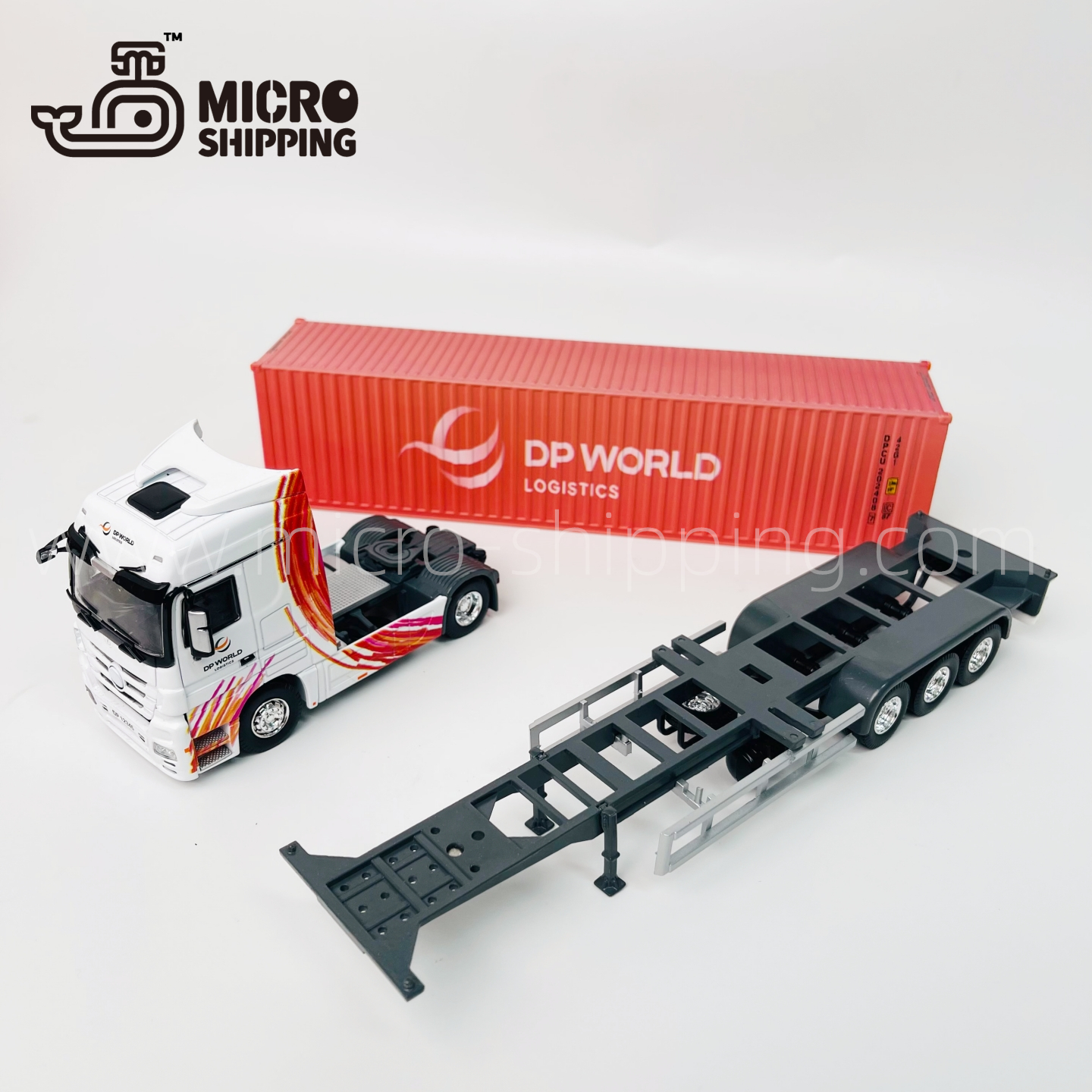 1:50 DP WORLD ORANGE LOGISTIC ALLOY TRUCK MODEL(图3)